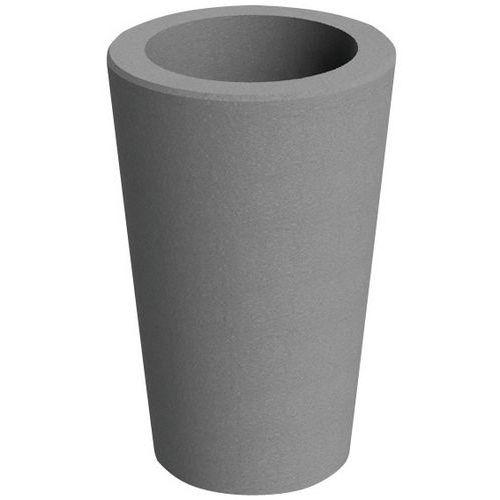 Poubelle 80 litres béton anthracite sablé thumbnail image 1