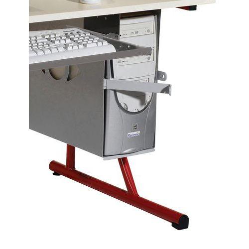 Support unité centrale en tôle pour table Fougères prof. 60 cm, avec fermeture thumbnail image 1