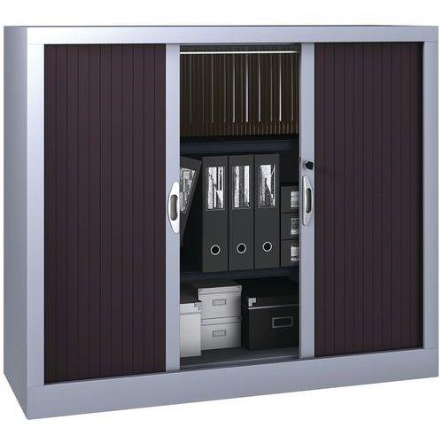 Armoire à rideaux 120 x 102 cm Prune/alu thumbnail image 1