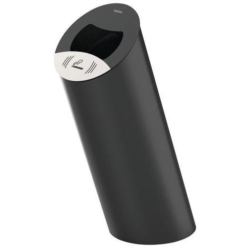 Poubelle sur pied Piz 85 litres - Rossignol - gris manganèse thumbnail image 1
