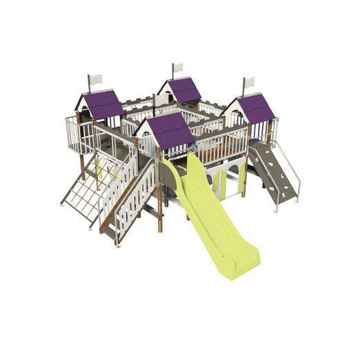 Illustration de : Structure Citadelle 4 tours complète bois Wiki Cat