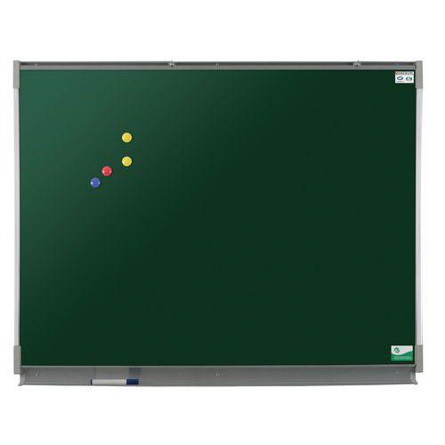 Tableau simple émaillé vert cadre alu strié naturel - Manutan Expert thumbnail image 1