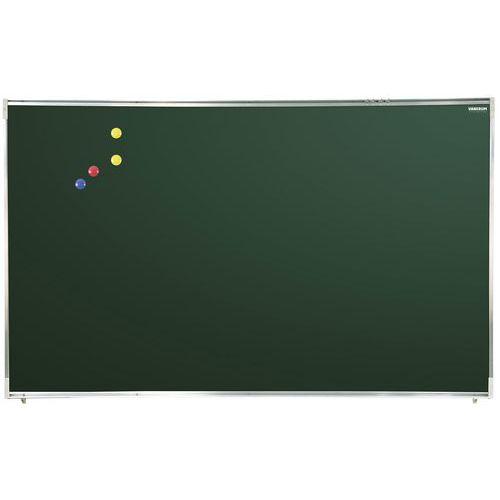 Tableau simple émaillé vert cadre alu strié naturel - 1,20 x 2 m thumbnail image 1