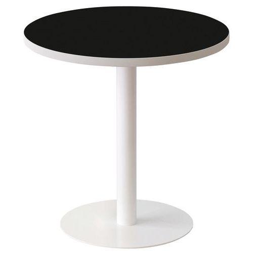 Guéridon bas Easy Office pied métal Ø 60 cm plateau coloris Noir thumbnail image 1