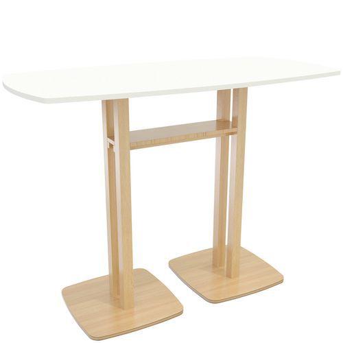 Table réunion haute Woody 4 personnes plateau Hêtre thumbnail image 1