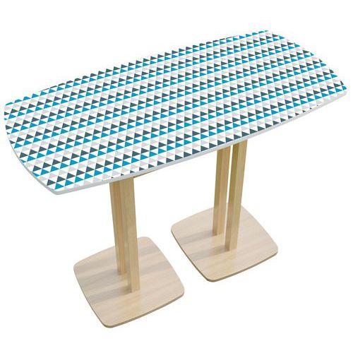 Table de réunion haute 6 personnes Woody décor - Manutan Expert thumbnail image 1