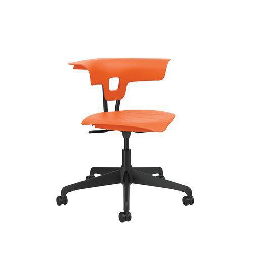 Chaise hauteur réglable Ruckus sur roulettes, assise coloris orange thumbnail image 1