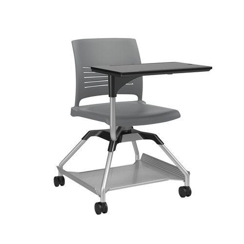 Chaise sur roulettes avec tablette Learn2 coque Strive coloris rouge thumbnail image 1