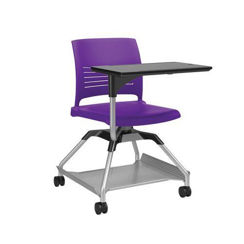 Chaise sur roulettes avec tablette Learn2 coque Strive coloris mardi gras thumbnail image 1
