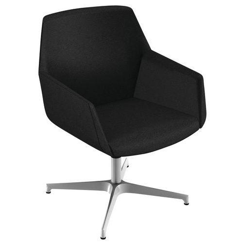 Illustration de : Fauteuil visiteur pivotant Dune Quadrifoglio