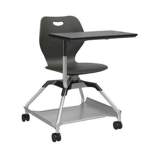 Chaise sur roulettes avec tablette Learn2 coque intellect wave anthracite thumbnail image 1