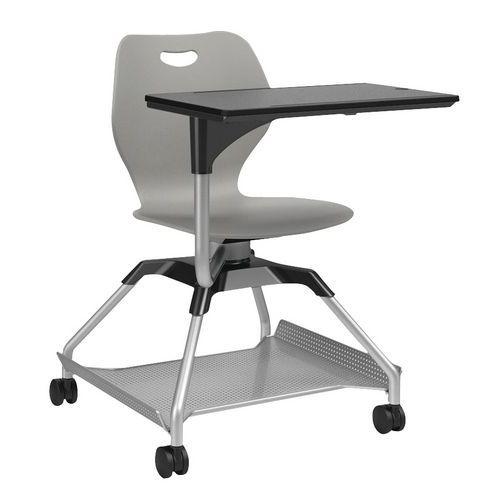 Chaise sur roulettes avec tablette Learn2 coque intellect wave gris souris thumbnail image 1