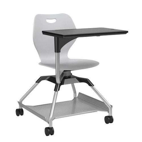 Chaise sur roulettes avec tablette Learn2 coque intellect wave gris clair thumbnail image 1