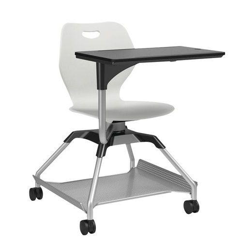 Chaise sur roulettes avec tablette Learn2 coque intellect wave coloris coton thumbnail image 1