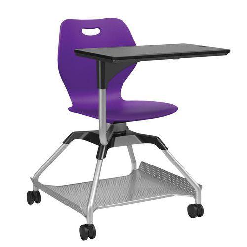 Chaise sur roulettes avec tablette Learn2 coque intellect wave coloris violet thumbnail image 1