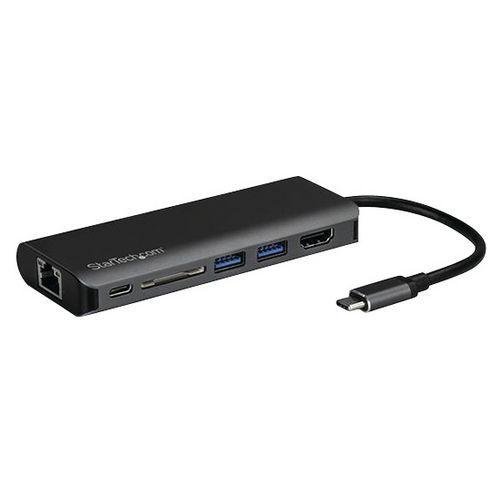 Adaptateur multiport USB-C - carte sD HDMI 4K - GbE - 2x USB 3.0 thumbnail image 1