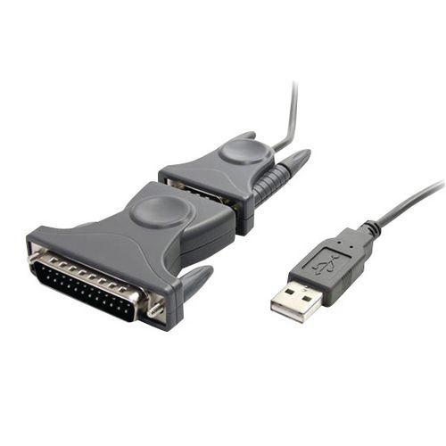 Câble adaptateur USB vers port série DB9 - DB25 avec adaptateur thumbnail image 1