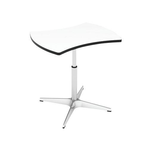 Table réglable de hauteur 47 à 70 cm Louise plateau blanc thumbnail image 1