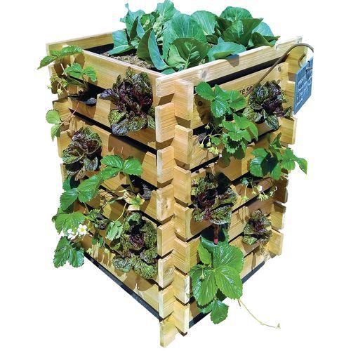 Illustration de : Carré potager Tour Carre Serre