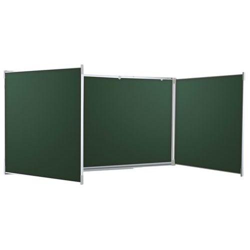 Tableau tript. émaillé vert, cadre aluminium strié naturel - Vanerum thumbnail image 1