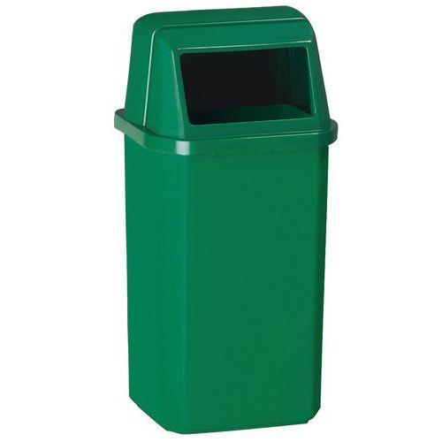 Illustration de : Poubelle murale Proximi 23L vert Rossignol Pro