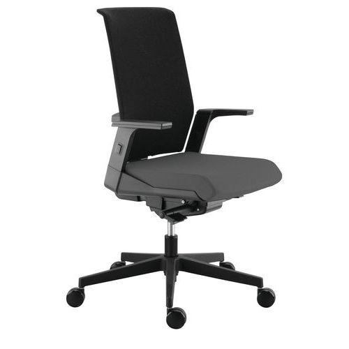 Fauteuil Tela dossier haut résille synchro Plus assise tissu coloris gris thumbnail image 1