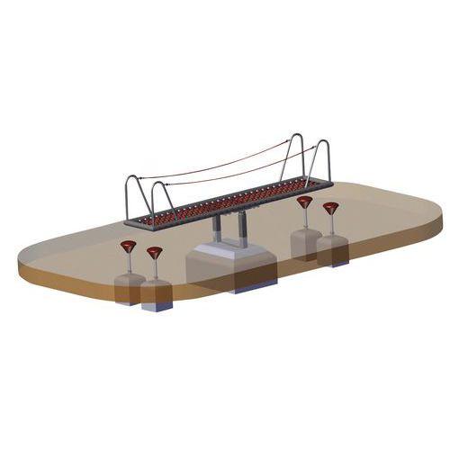 Illustration de : La Bascule en filet avec cadre acier Huck