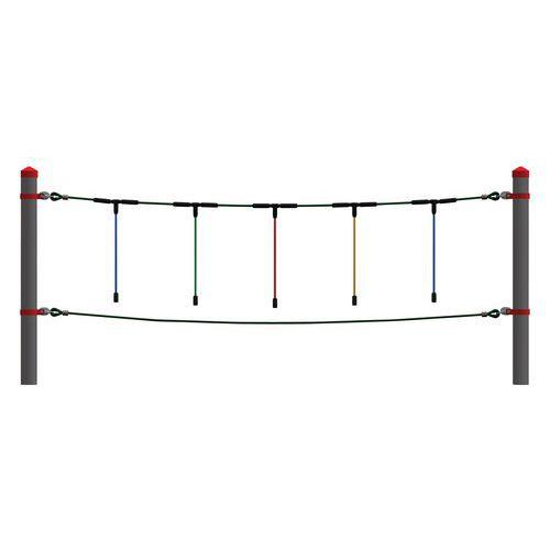 Illustration de : Corde d'équilibre sans poteaux Huck