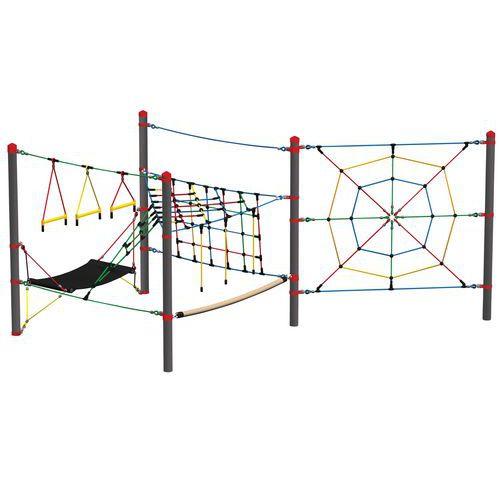 Illustration de : Parcours de grimpe complet Vario B scellement direct Huck