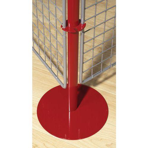 Illustration de : Piètement pour grille et panneau d'exposition Praxi