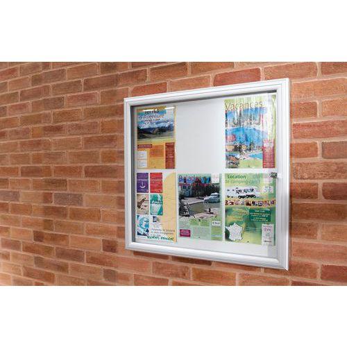 Illustration de : Vitrine affichage extérieur Reverso porte plexiglas Planorga