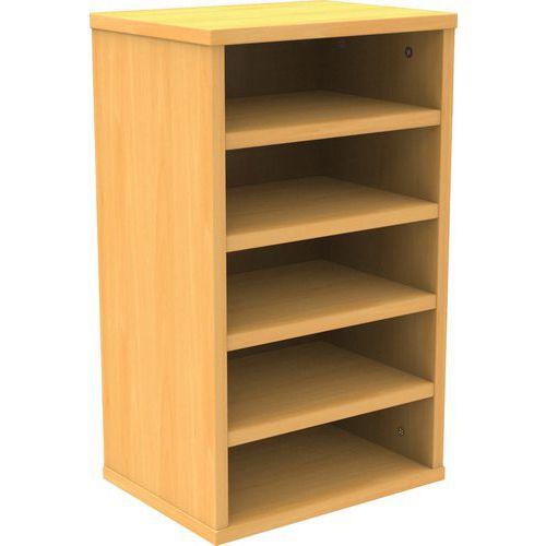 Illustration de : Meuble Octet courrier sans portes coloris hêtre - Manutan Expert