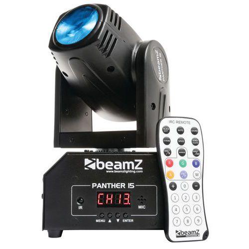 Illustration de : Lyre Pocket Beam LED panther 15 Beamz