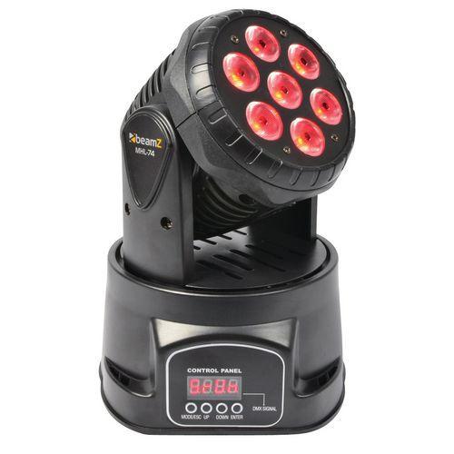 Mini lyre Wash MHL74 7x LED 10 W 4-en-1 Beamz fullname image