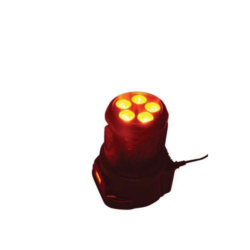 Illustration de : Mini lyre wash MHL90 5x LEDs 18 W RGBAW-UV Beamz