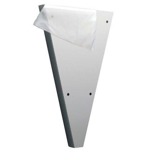 Illustration de : Distributeur mural inox à poches jetables Matfer