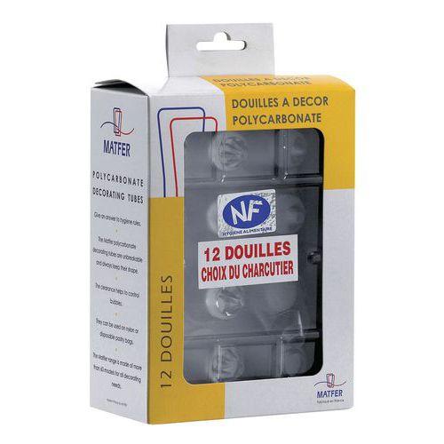 Illustration de : Boîte de 12 douilles choix du pâtissier Matfer