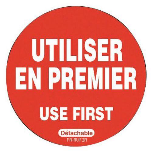 Etiquettes "a utiliser en premier" rouge thumbnail image 1