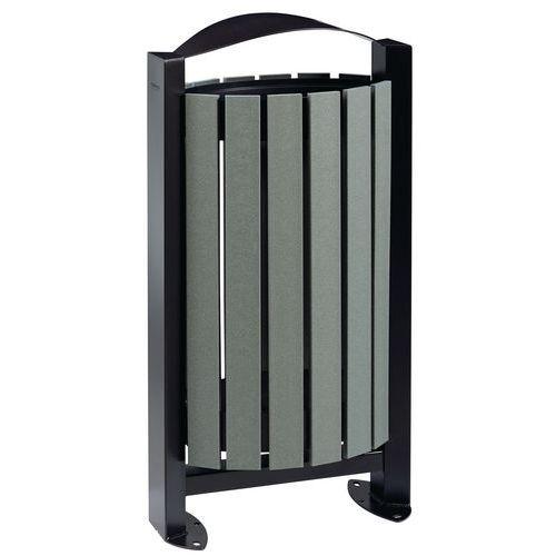 Illustration de : Poubelle 60l Arkea etik - latte recycle - gris manganese Rossignol Pro