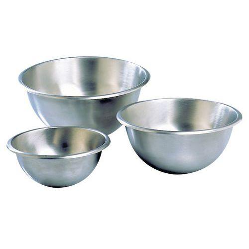 Illustration de : Bassine demi-ronde en acier inoxydable