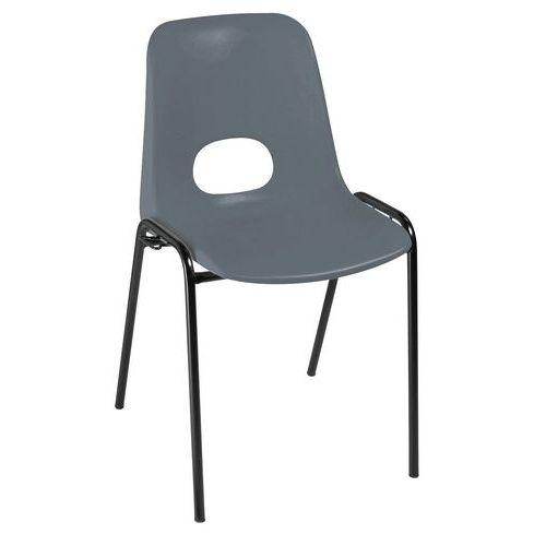 Illustration de : Lot 5 chaises coque accrochable Floride polypropylène M2