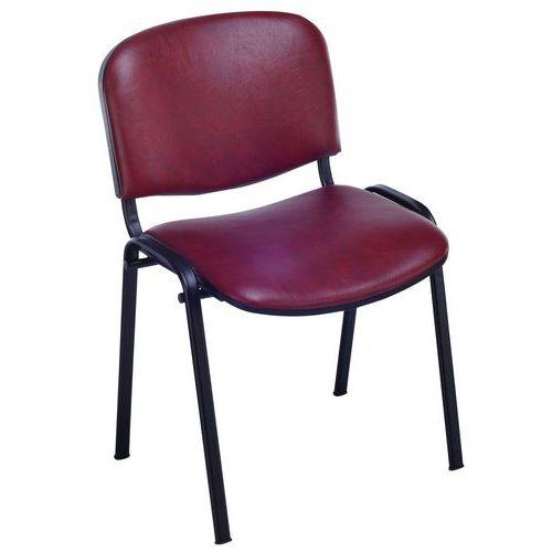 Lot 5 chaises Cluny accroche soudée piètement noir PVC thumbnail image 1