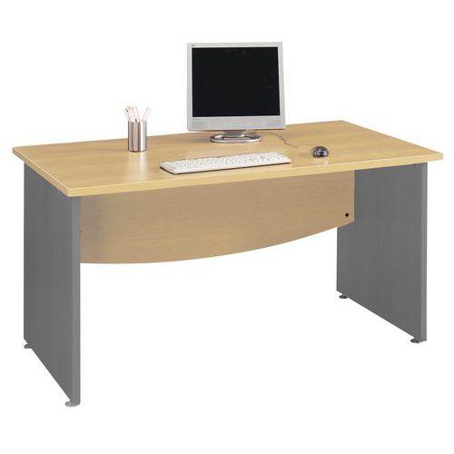 Illustration de : Bureau droit Mercure pieds panneaux Simmob