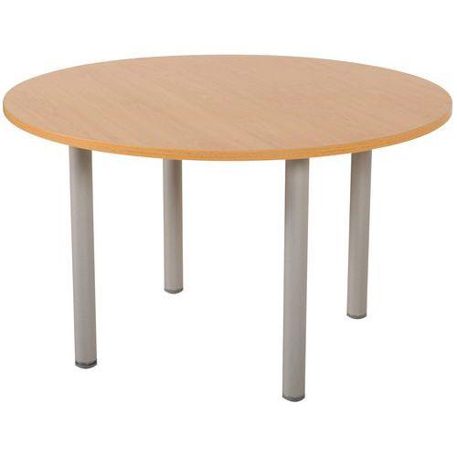 Illustration de : Table réunion Lounge 4 pieds Ø 120 cm Simmob