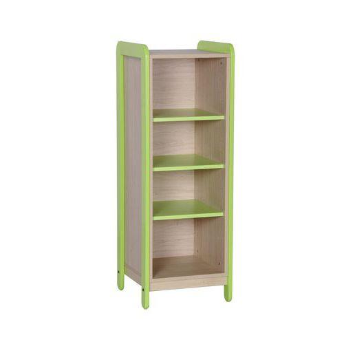Meuble 1 colonne 4 niches Lili hauteur 137 cm coloris vert thumbnail image 1