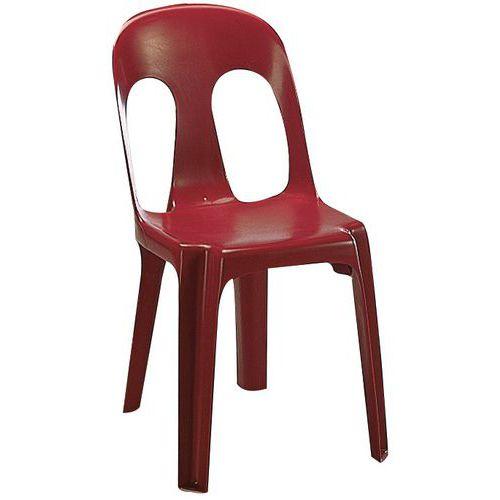 Lot de 8 chaises Sirtaki classé au feu M2 Bordeaux thumbnail image 1