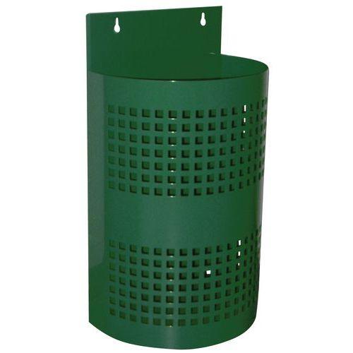 Poubelle 1/2 ronde 35 l murale  vert 6005 thumbnail image 1