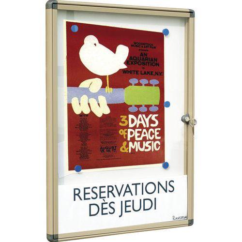Illustration de : Vitrine affichage extérieur Alcor Planorga