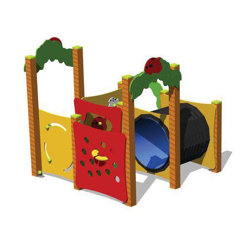 Illustration de : Labyrinthe 4 modules jardin coccinelles