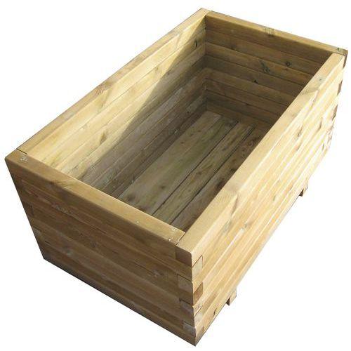 Jardinière bois Ouna rectangulaire L/l/H 120x60x50 cm thumbnail image 1
